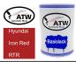 Preview: Hyundai, Iron Red, RTR: 500ml Lackdose, von ATW Autoteile West.